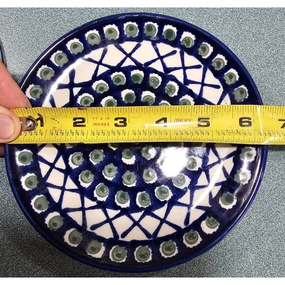 Bolesławiec Polish Pottery desert plates. - Picture 4 of 4